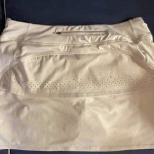 Tangerine White Sport Skort Skirt Shorts Tennis Golf Pickle ball  Size XL